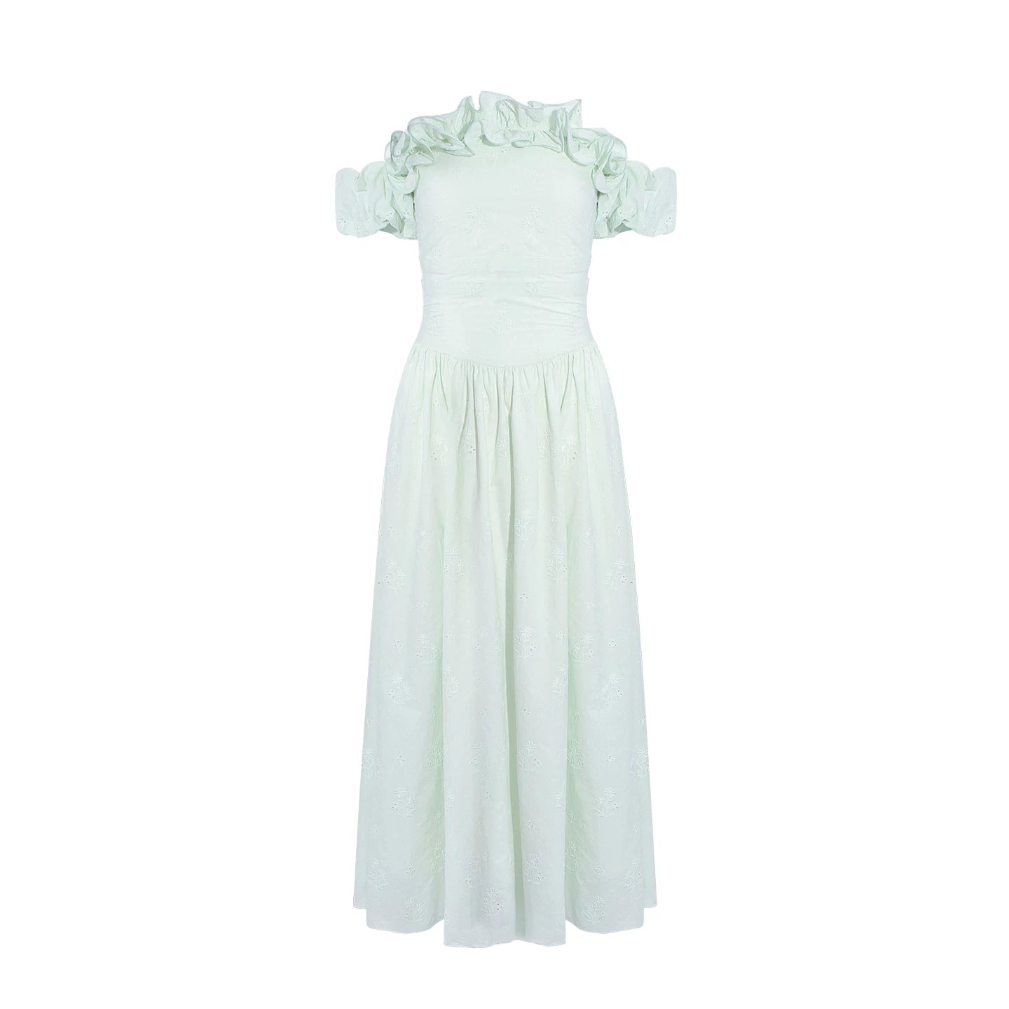 Wildberry One-word Shoulder Waist Temperament Dress