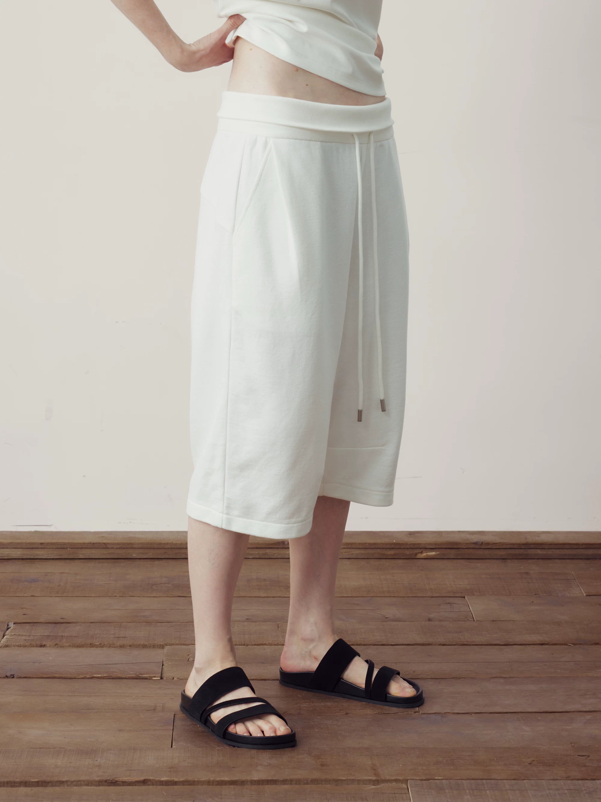 COLN Fold-waist Casual Sweatpants