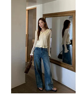 KANO Vintage Cat Whiskers Straight Jeans