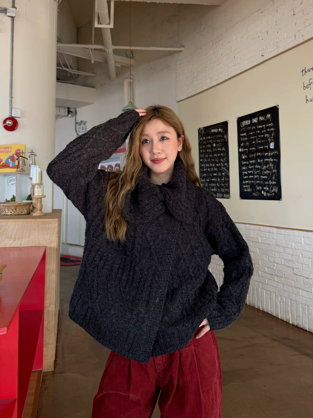 CCYE Lapel Lazy Sweater Jacket