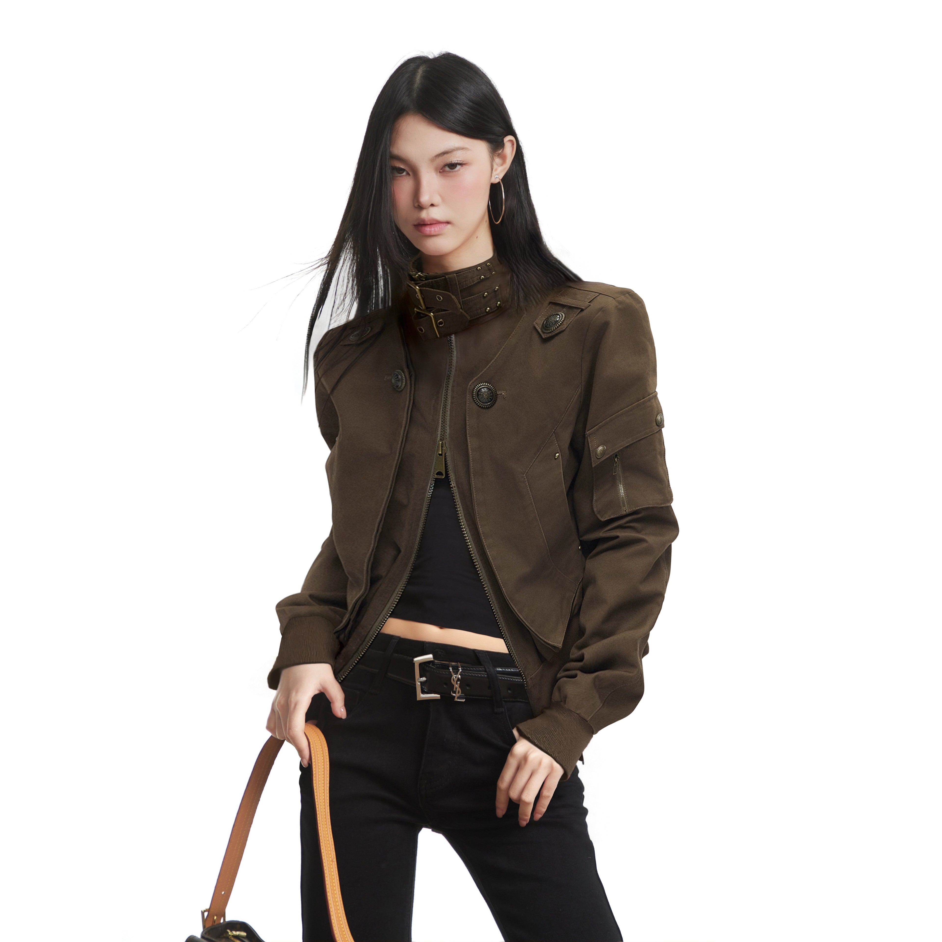 RHNDE Vintage Irregular Loose Short Jacket