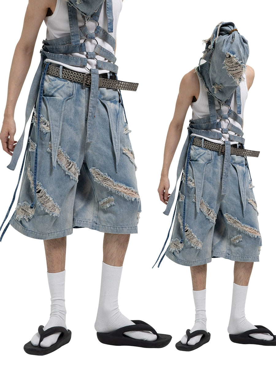 DND4DES Willow Nail First Layer Cowhide Punk Belt Belt