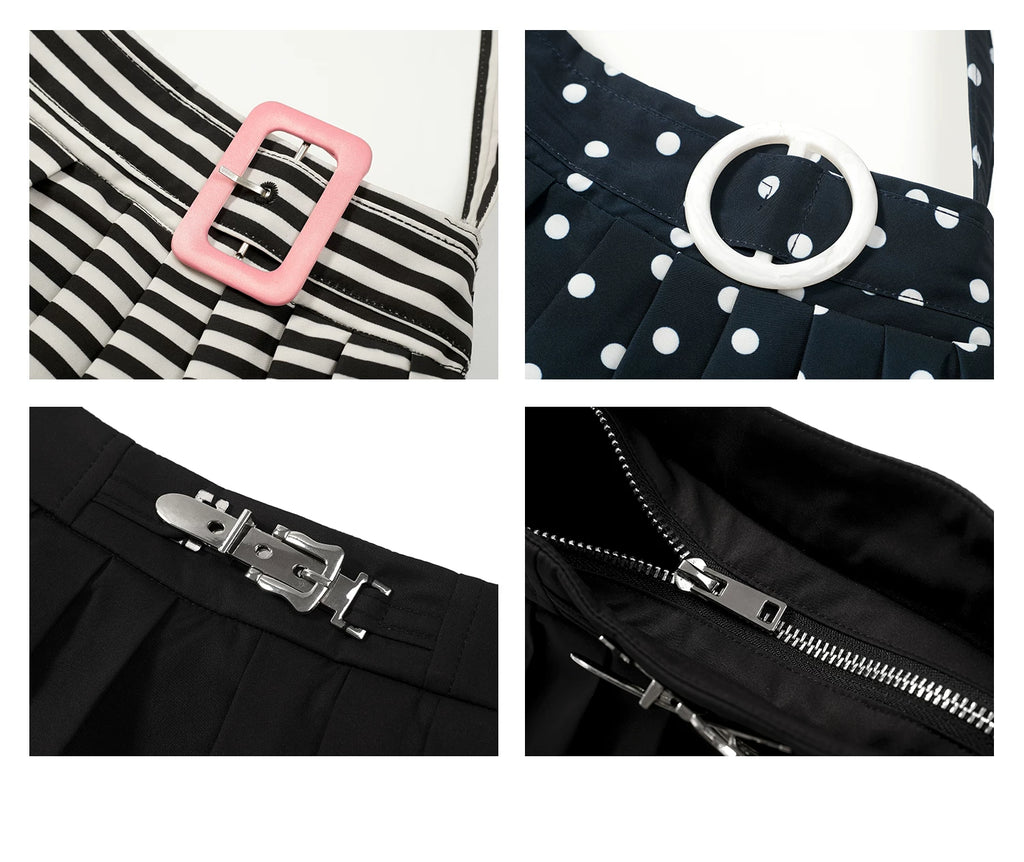 Costustoot Striped Polka Dot Underarm Shoulder Bag