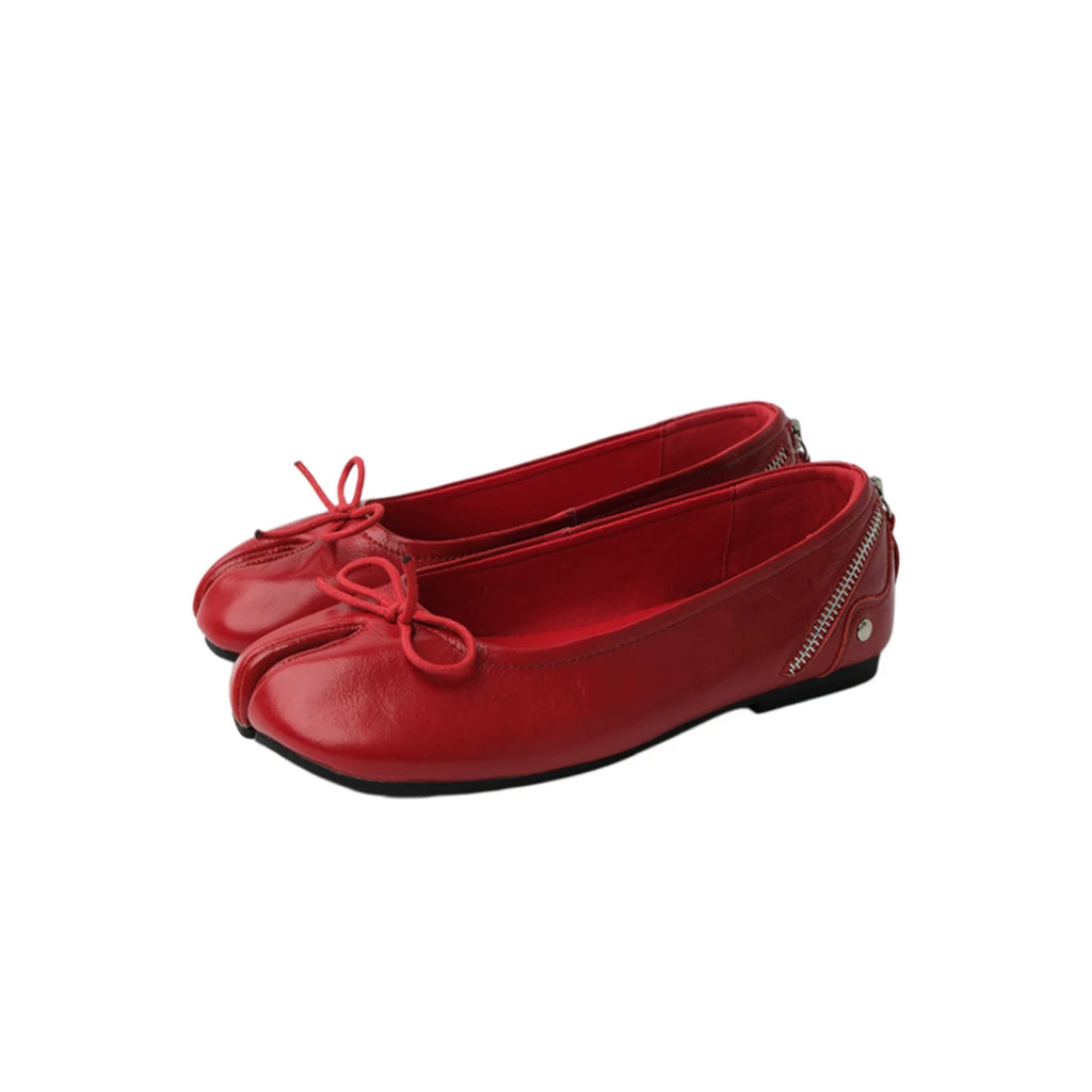 Mooreyu Split-toed Versatile Bow Shoes
