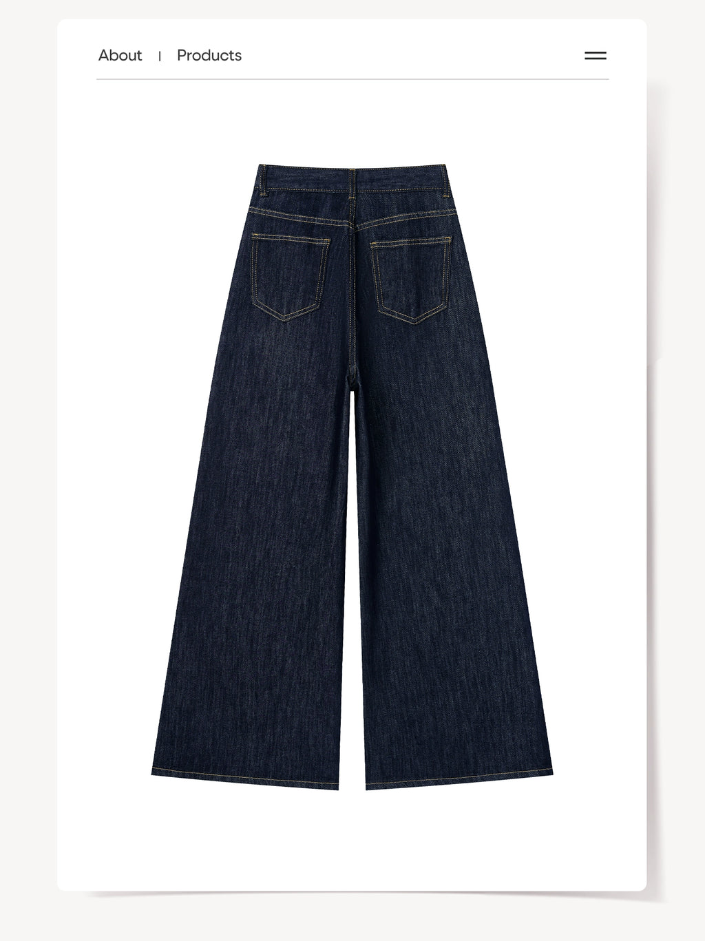 Cantonstory Korean Retro High Waist Jeans