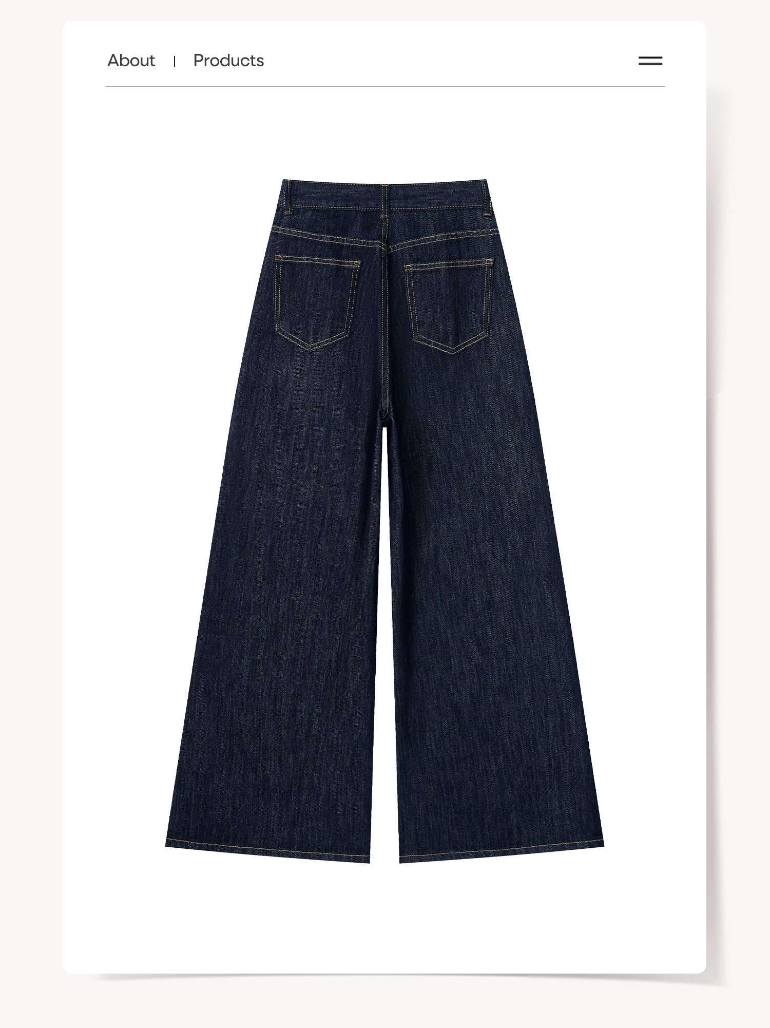 Cantonstory Korean Retro High Waist Jeans