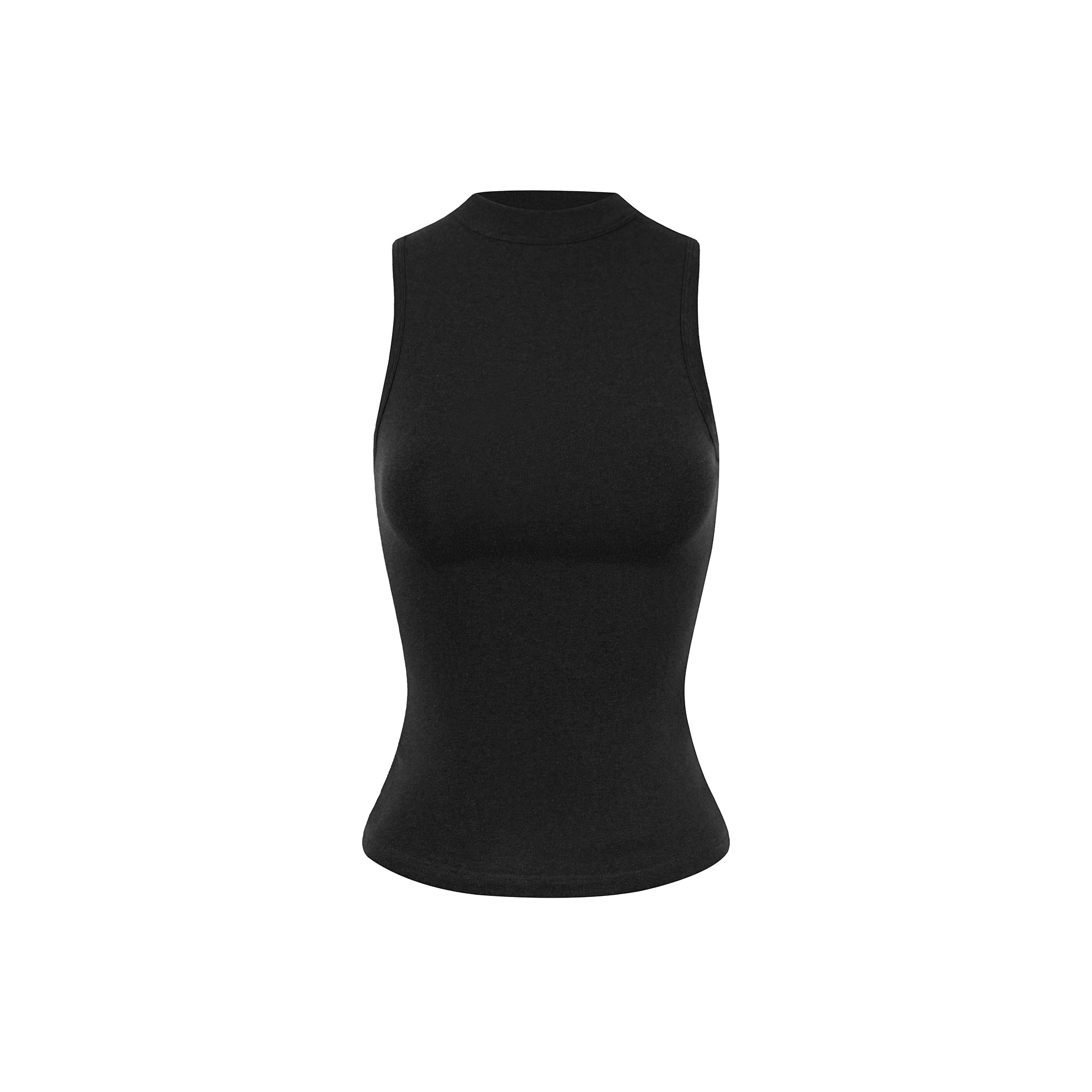 Jim Kennet Semi-turtleneck Sleeveless Slim Fit Stretch Vest