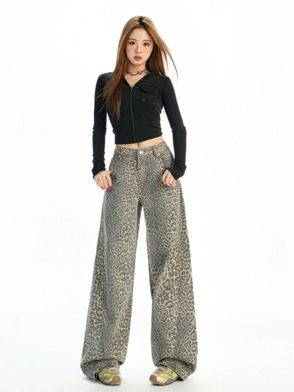 KPSR Vintage Old Leopard Jeans