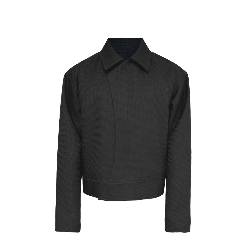 JCAESAR Short Wide Silhouette Zip Jacket