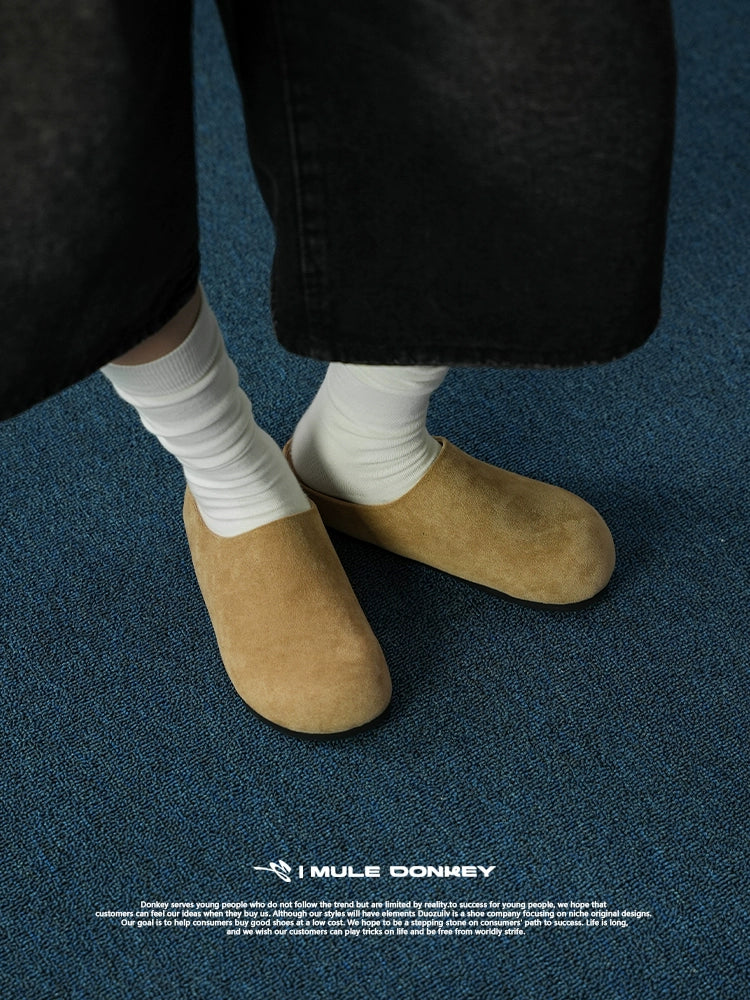 Donkey Velvet One Pedal and Half Tow Bag Head Lazy Birkenstocks