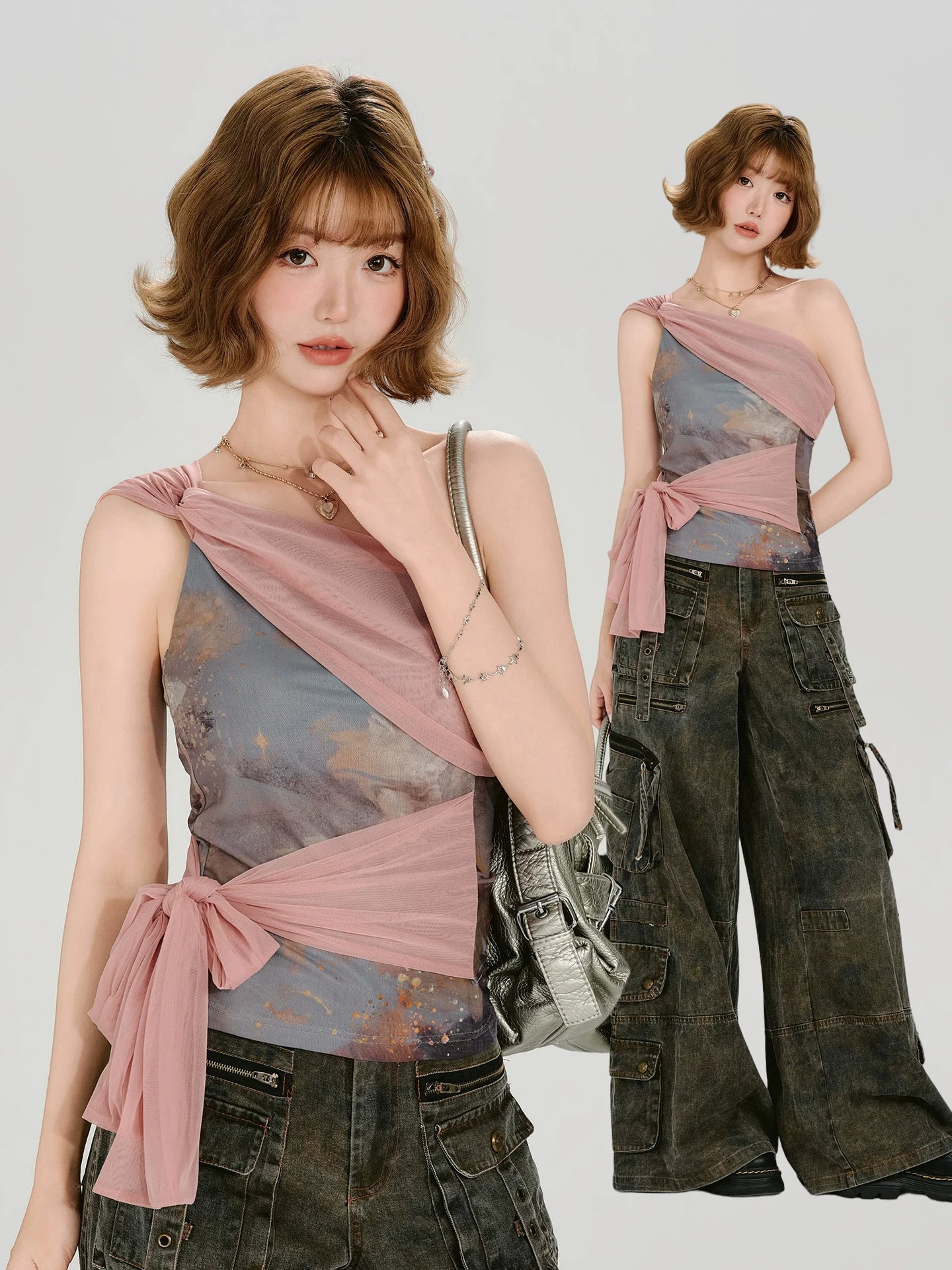 Girlyhalo Slim Fit Mesh Vest