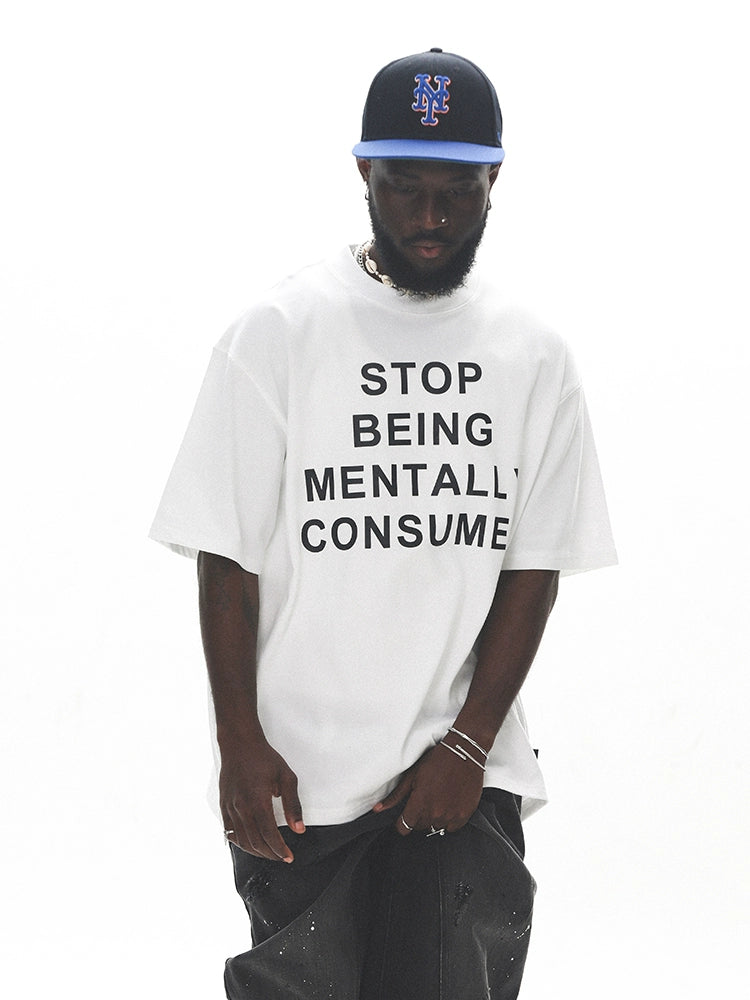 UNTILWERICH Heavy Street Letter Print Tee