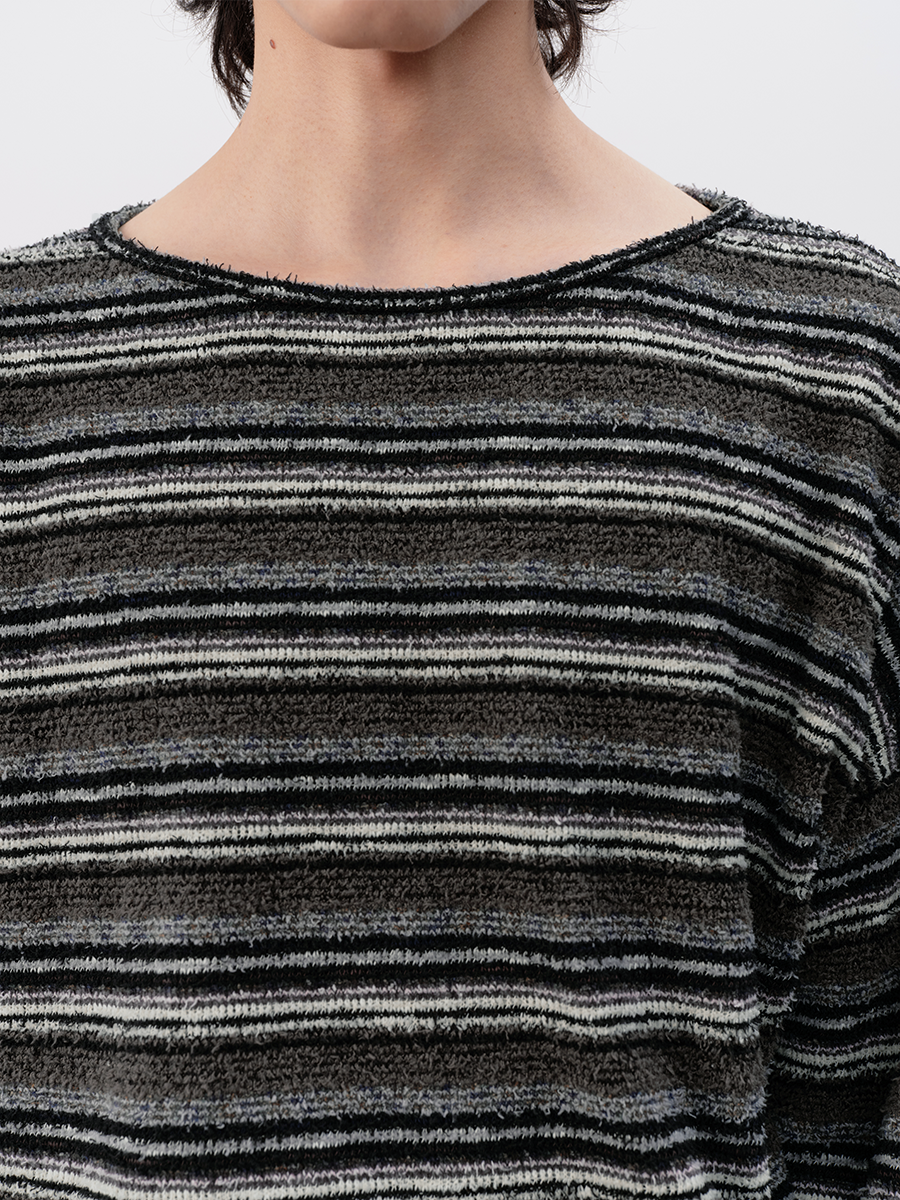 JCAESAR Striped Woolen Shoulder Length Sleeve