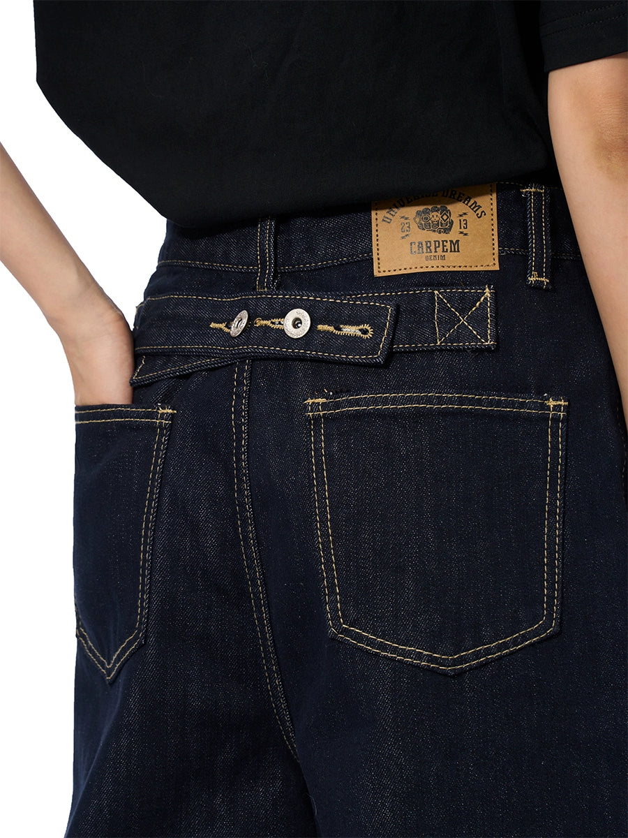 BTSG X Peoede Vintage Red Ear Denim Dark Blue Jeans