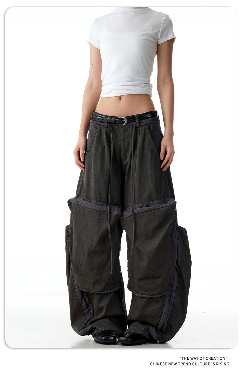 11KN Retro Tooling Wide-leg Loose Scimitar Pants