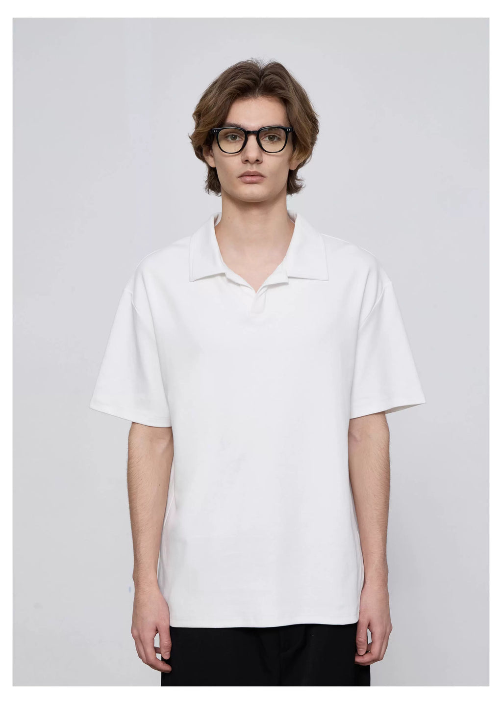 SINONOME Cool Simple Casual V-neck Tee