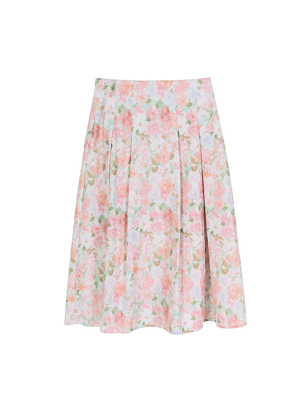 XUJING High Waist and Thin Temperament Floral Skirt