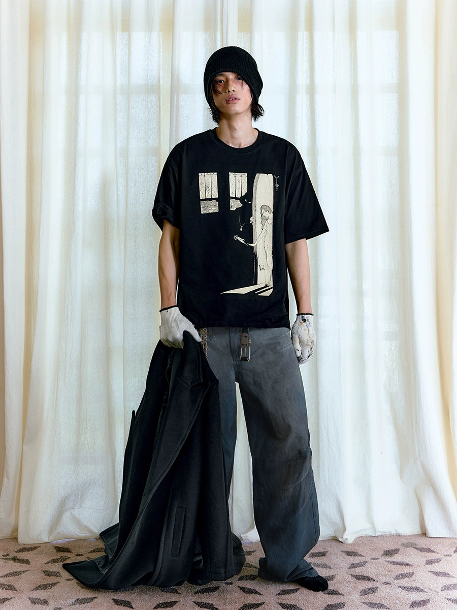 JCAESAR Murderer Illustration Width Short Tee