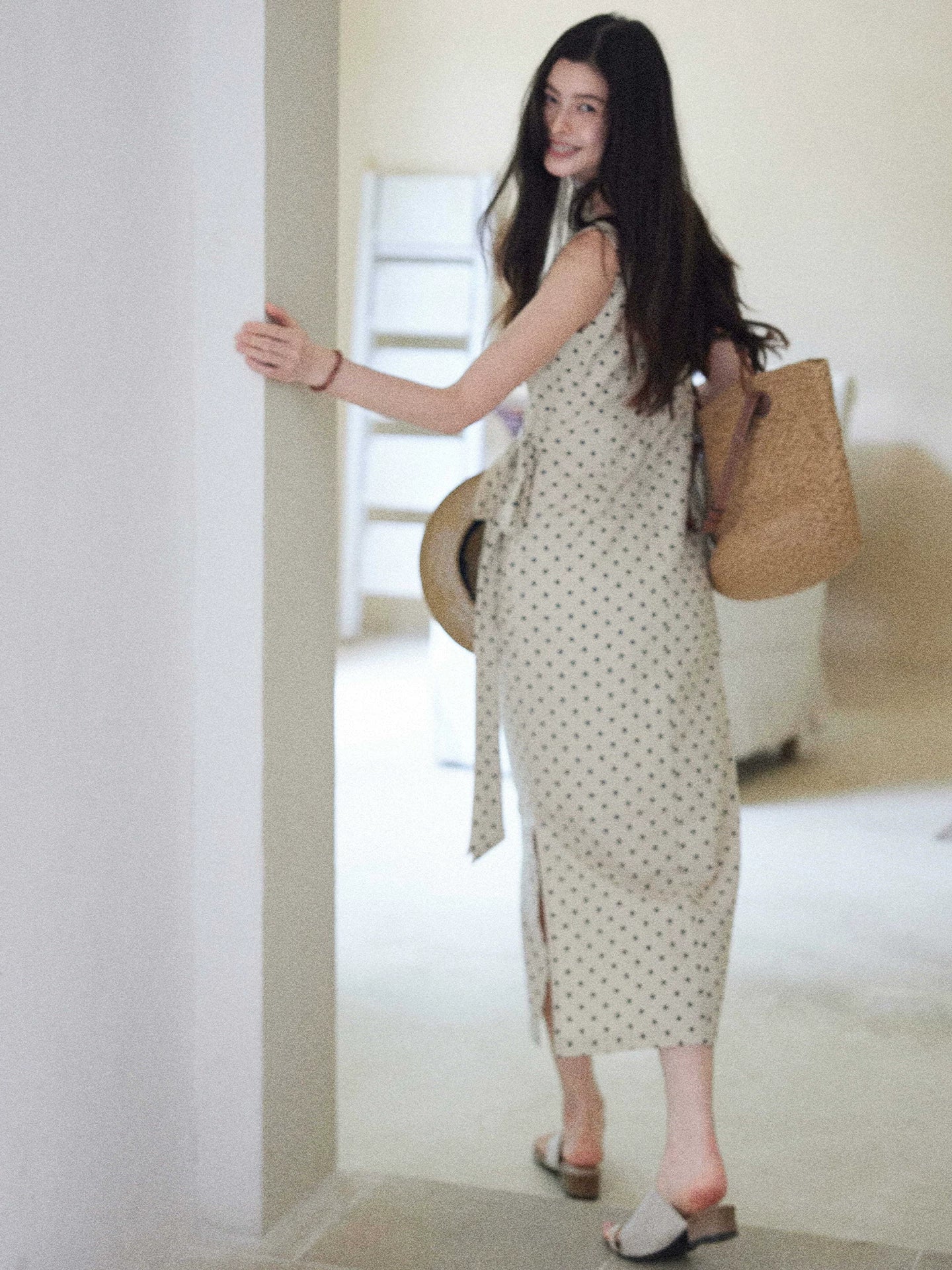 TYANG High-end Temperament Polka Dot Dress