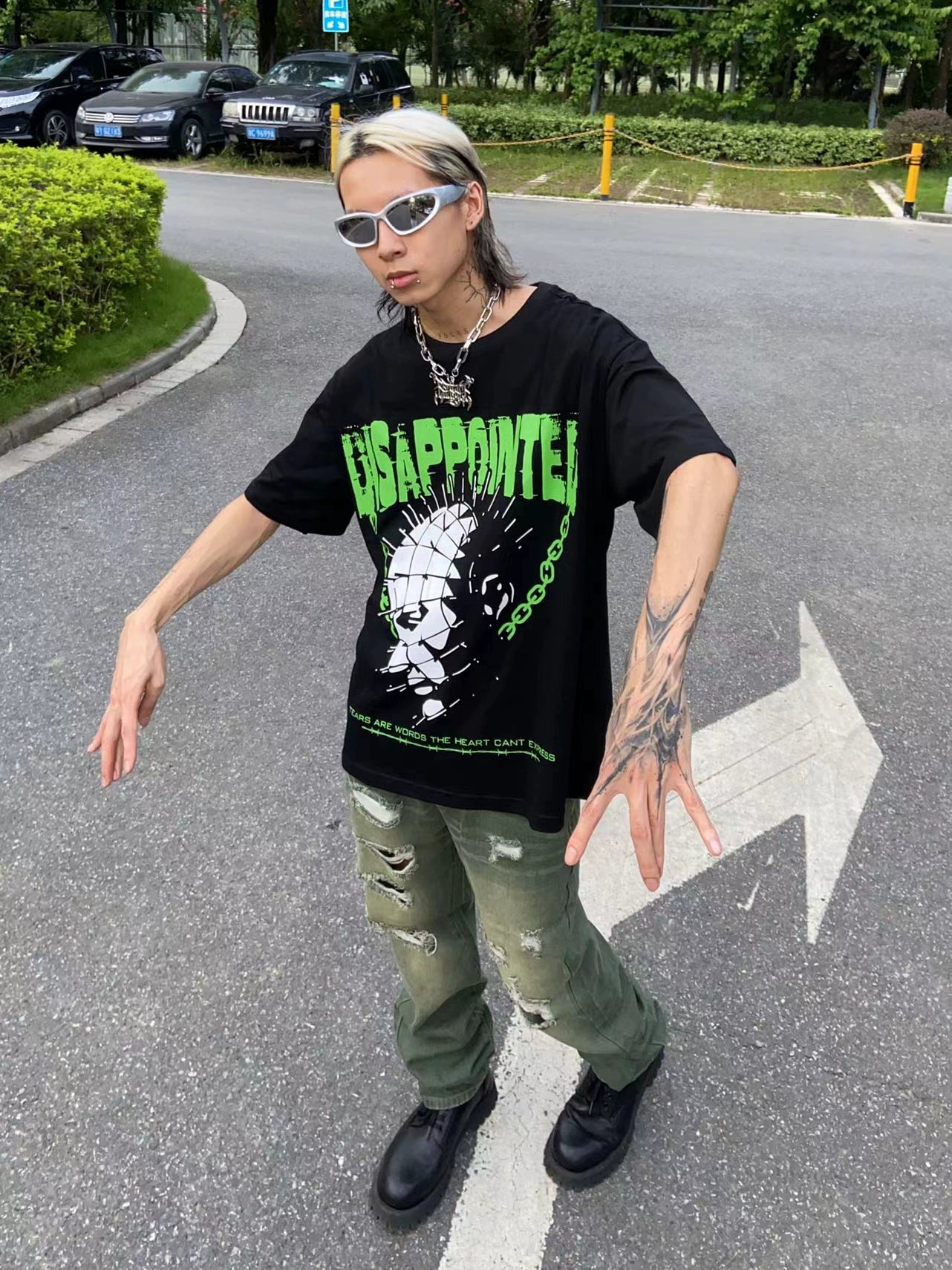 WETBODY Dark Rock Punk Loose Tee