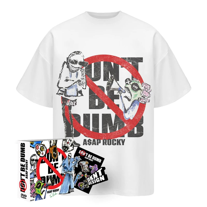 DKNT Alphabet Portrait Print Casual Tee