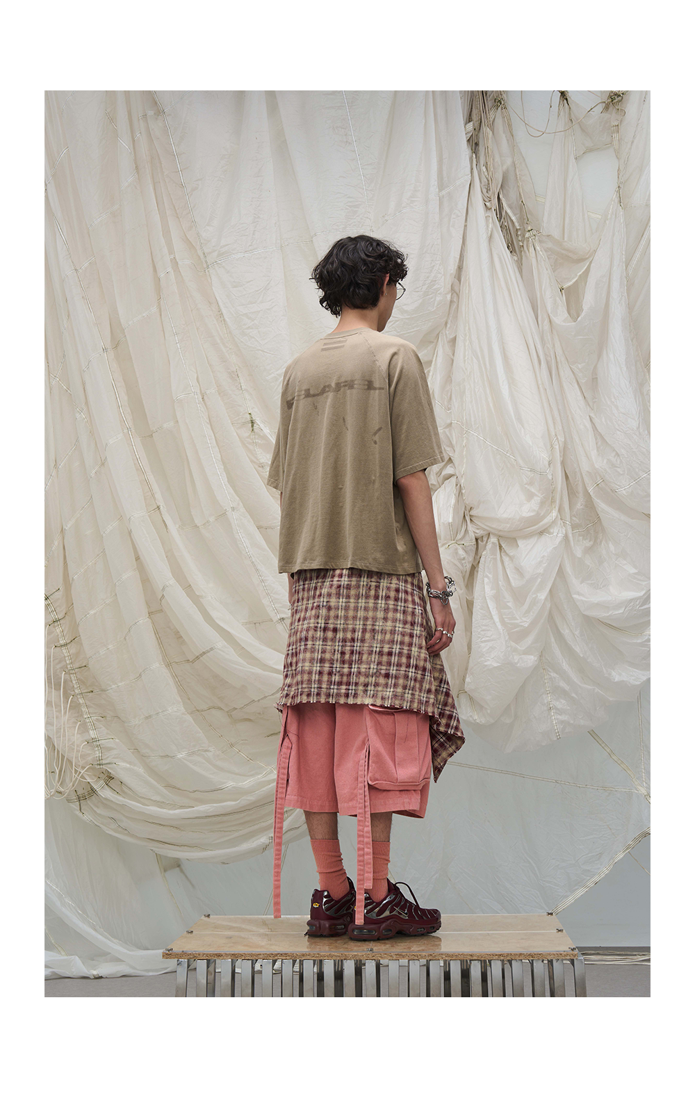 RELABEL Streamer Adjustable Denim Eight-point Shorts