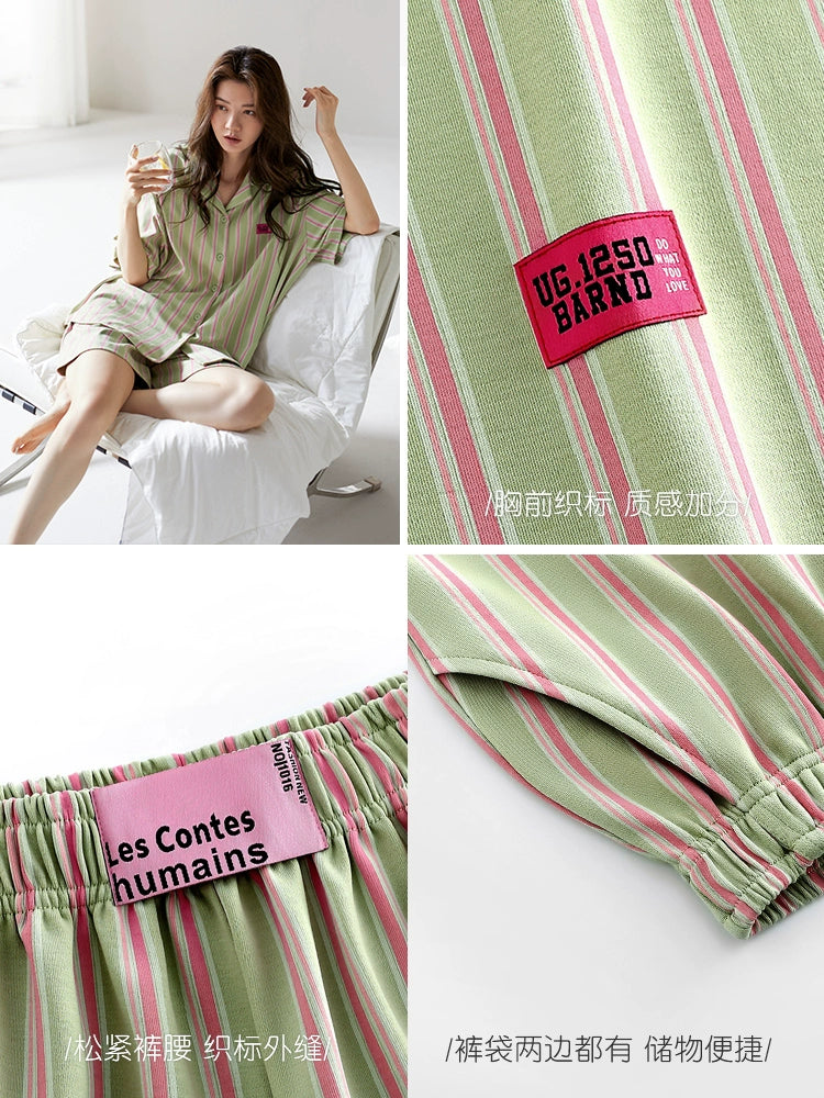 Yuenai Home Furnishing Striped Casual Suit