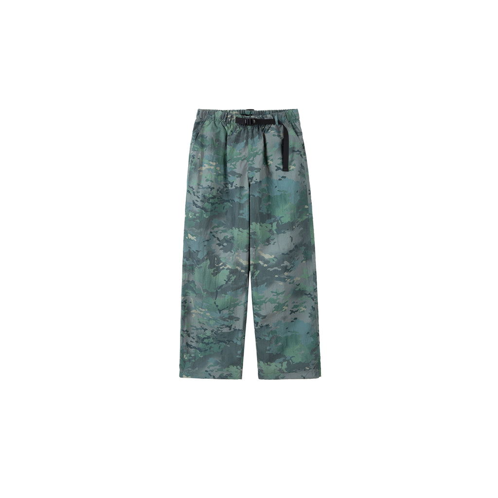 PLUS NO LOGO Green Camouflage Loose Wide-leg Sports Trousers