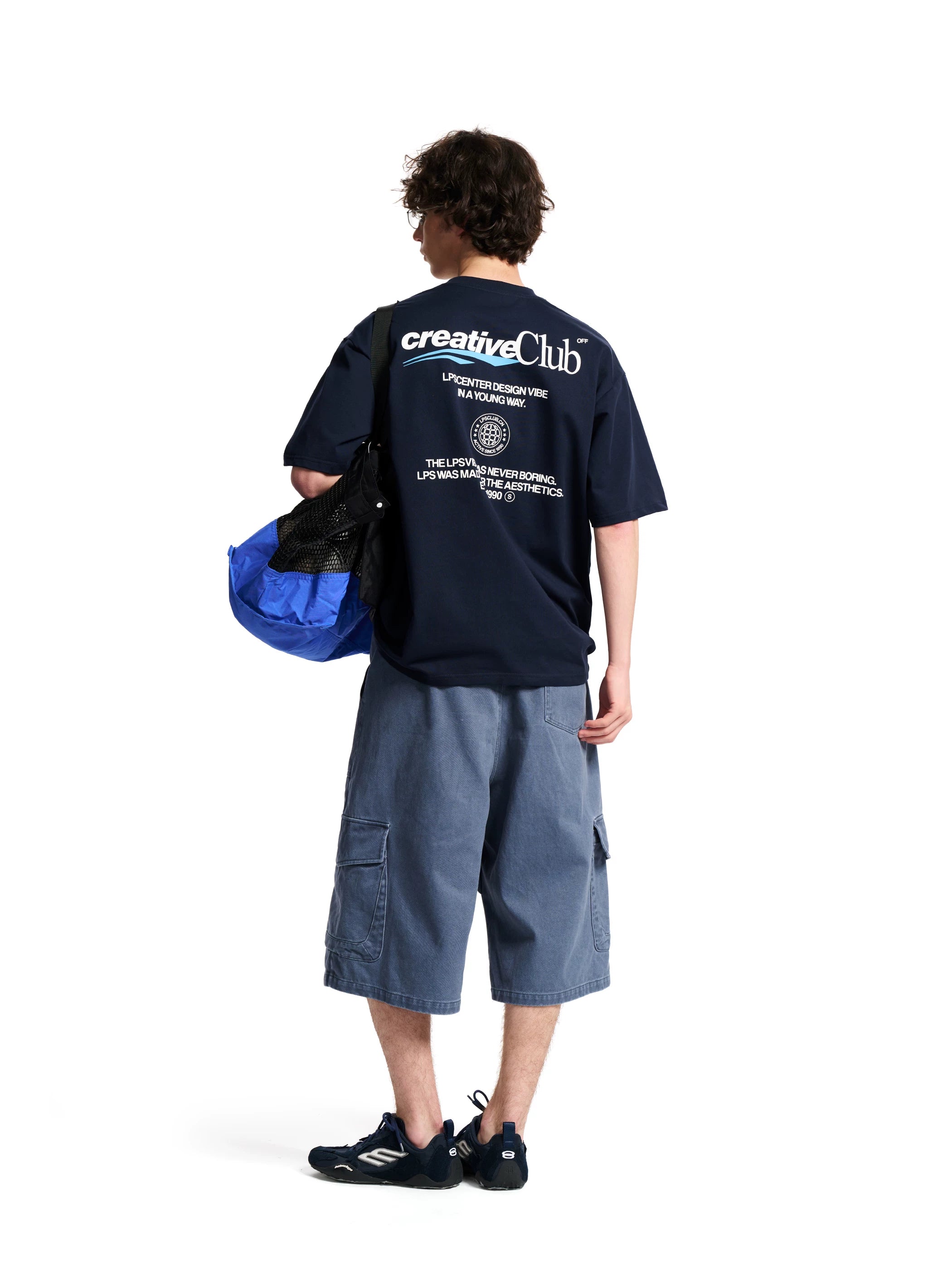 Loopsoon Vintage Color-blocking Print Casual Versatile Tee