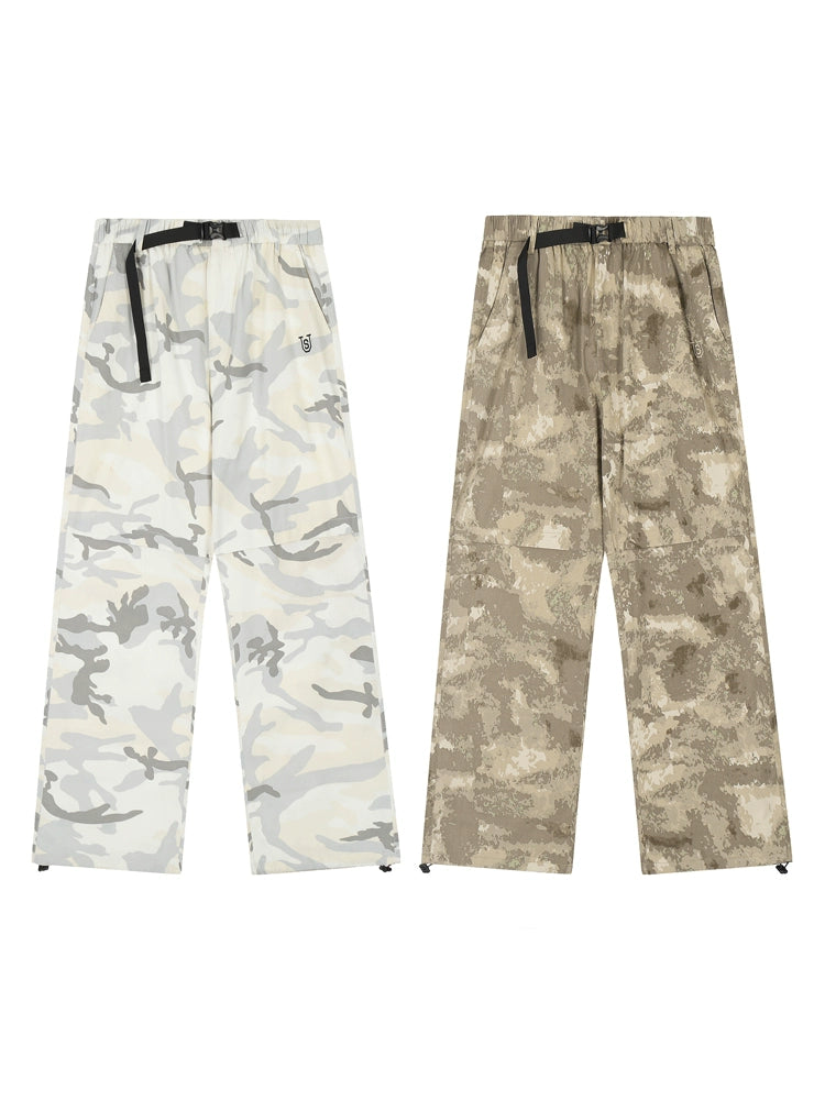 US Loose Hip Hop Camo Overalls