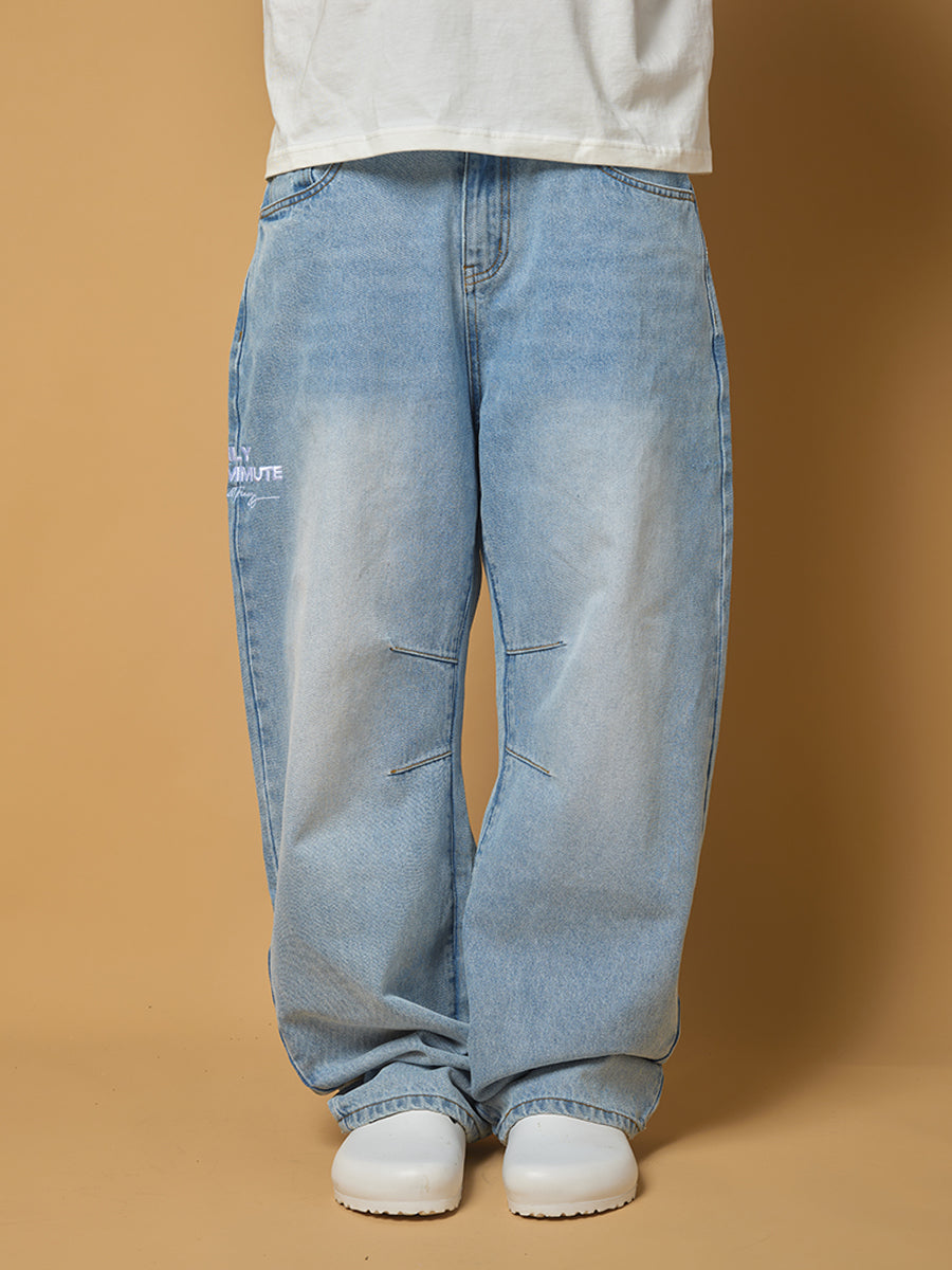 ComicTree C.t 2025 Scimitar Denim Washed Long Pants Jeans