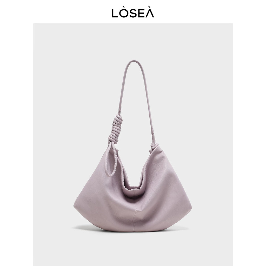 LOSEA Soft Leather Large Capacity Shoulder Bag