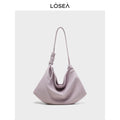LOSEA Soft Leather Large Capacity Shoulder Bag