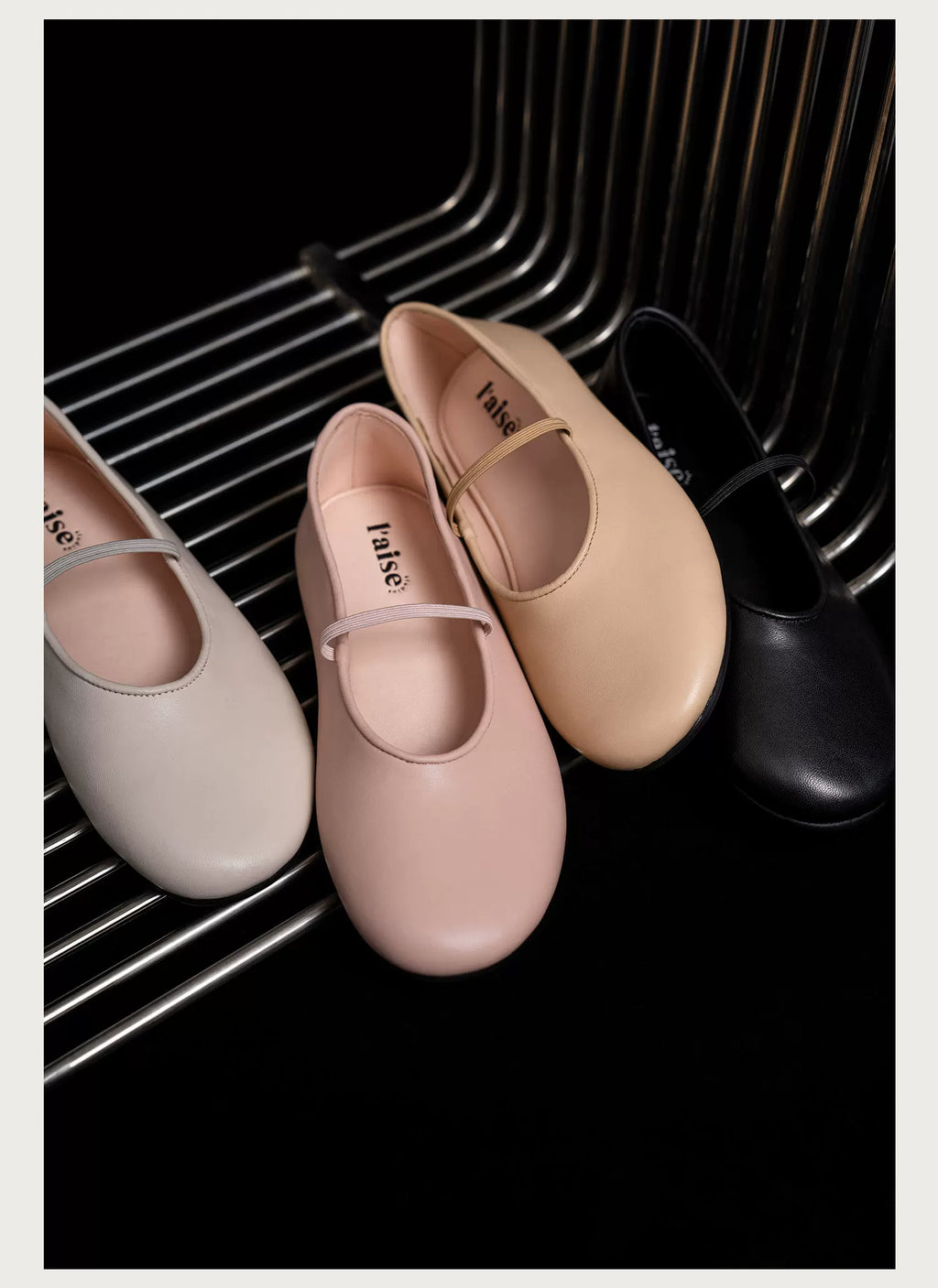 L'aise Retro Minimalist Soft Leather Shoes