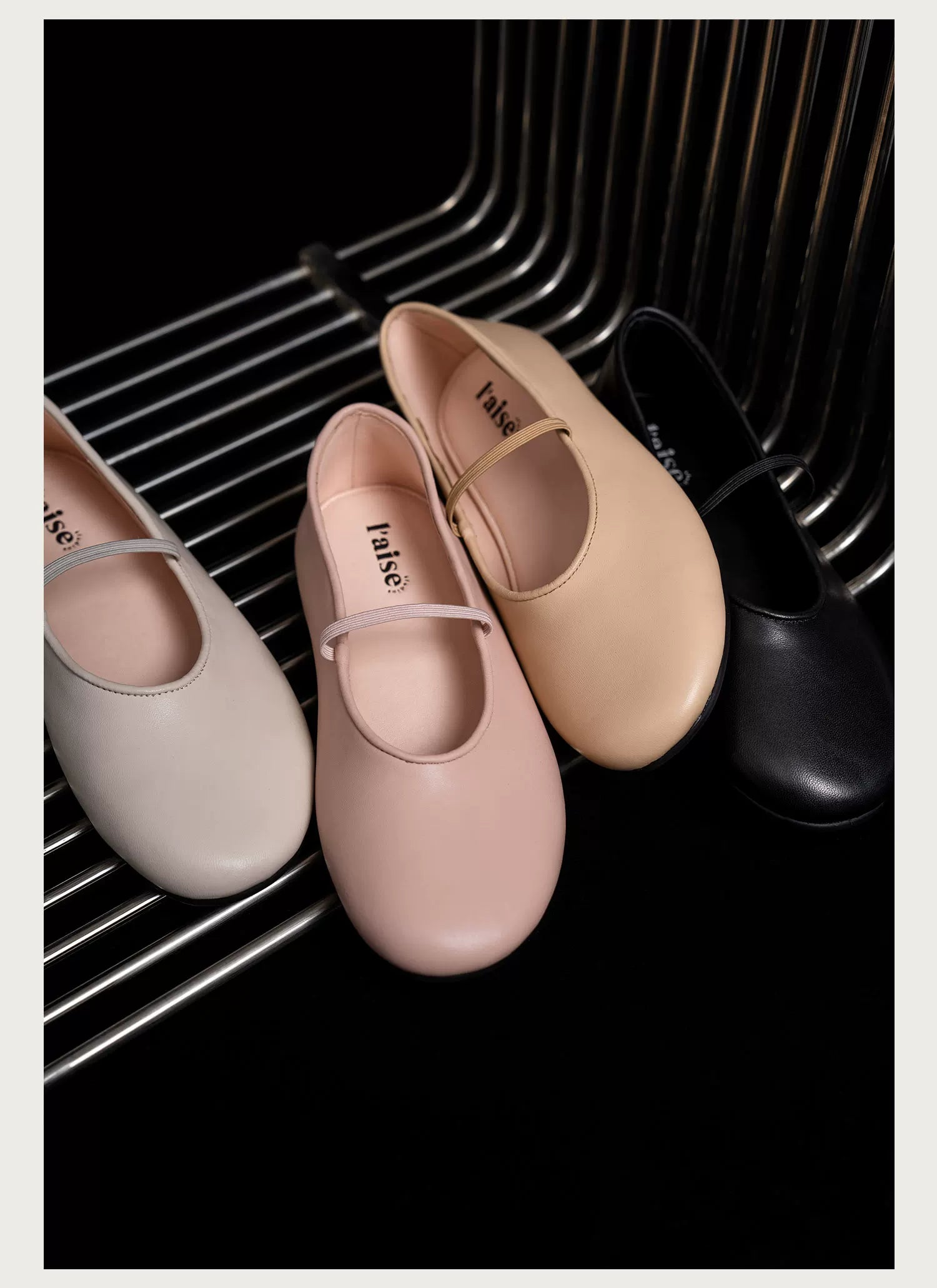 L'aise Retro Minimalist Soft Leather Shoes