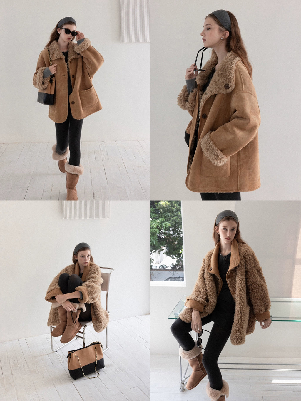 Cantonstory Korean Retro Vibe Warm Plush Jacket