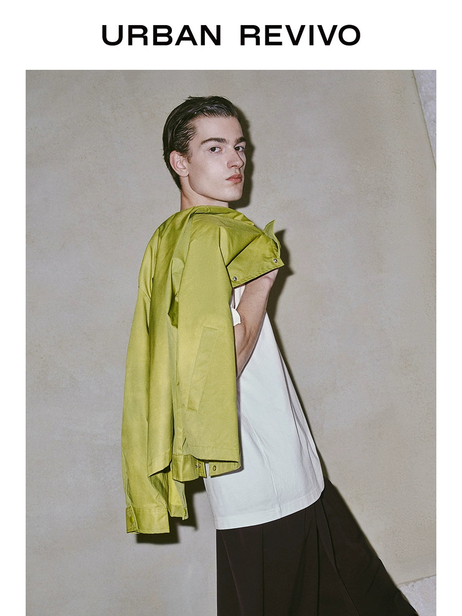 URBAN REVIVO Commuter Versatile Crew Neck Tee