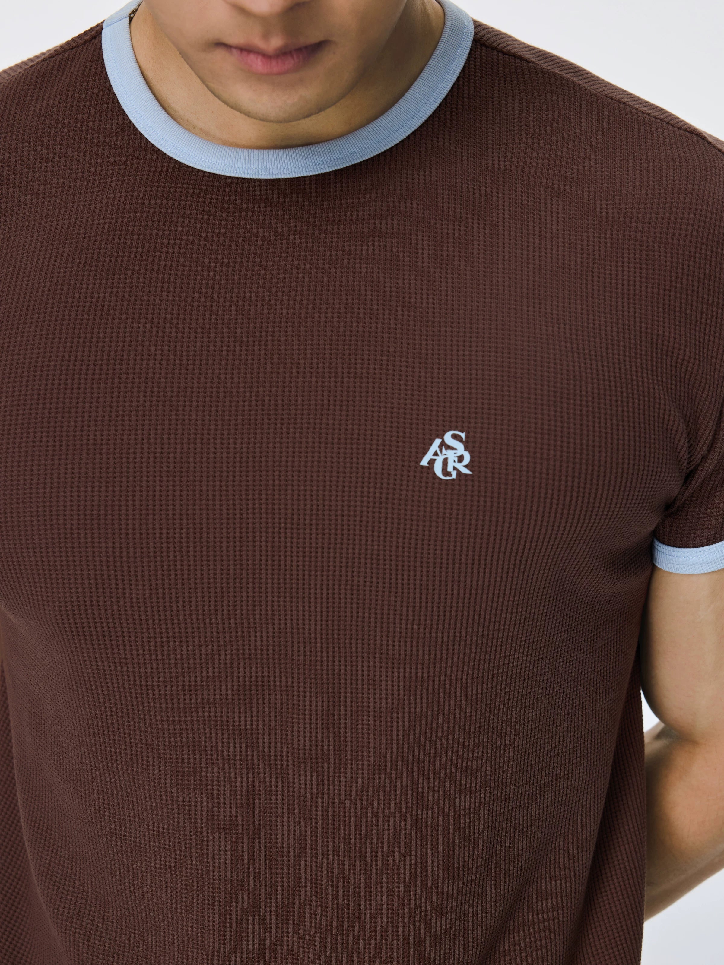 AFTERGLOW Retro Contrasting Slim Tee