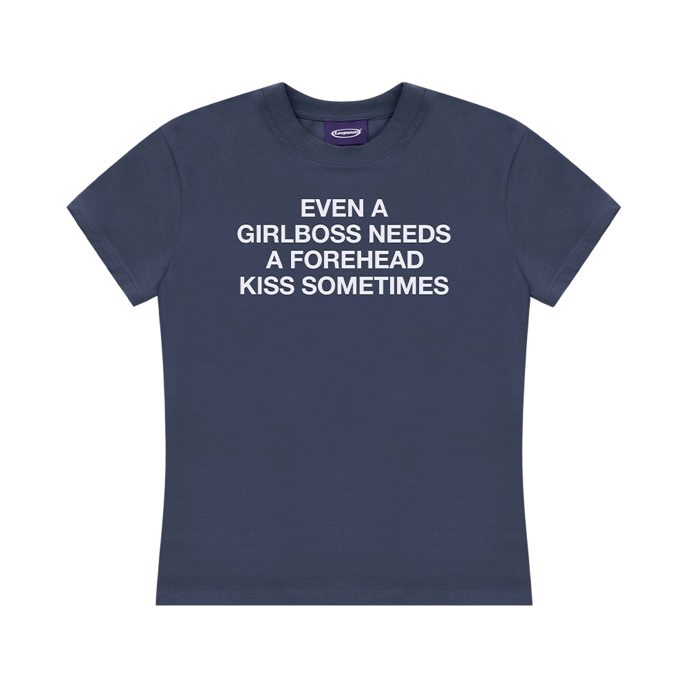 Loopsoon Retro Letter Print Minimalist Tee