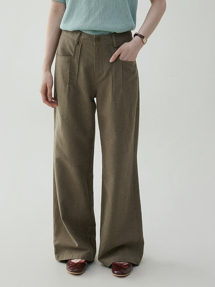 VOOE Vintage Versatile Loose Wide Leg Casual Pants