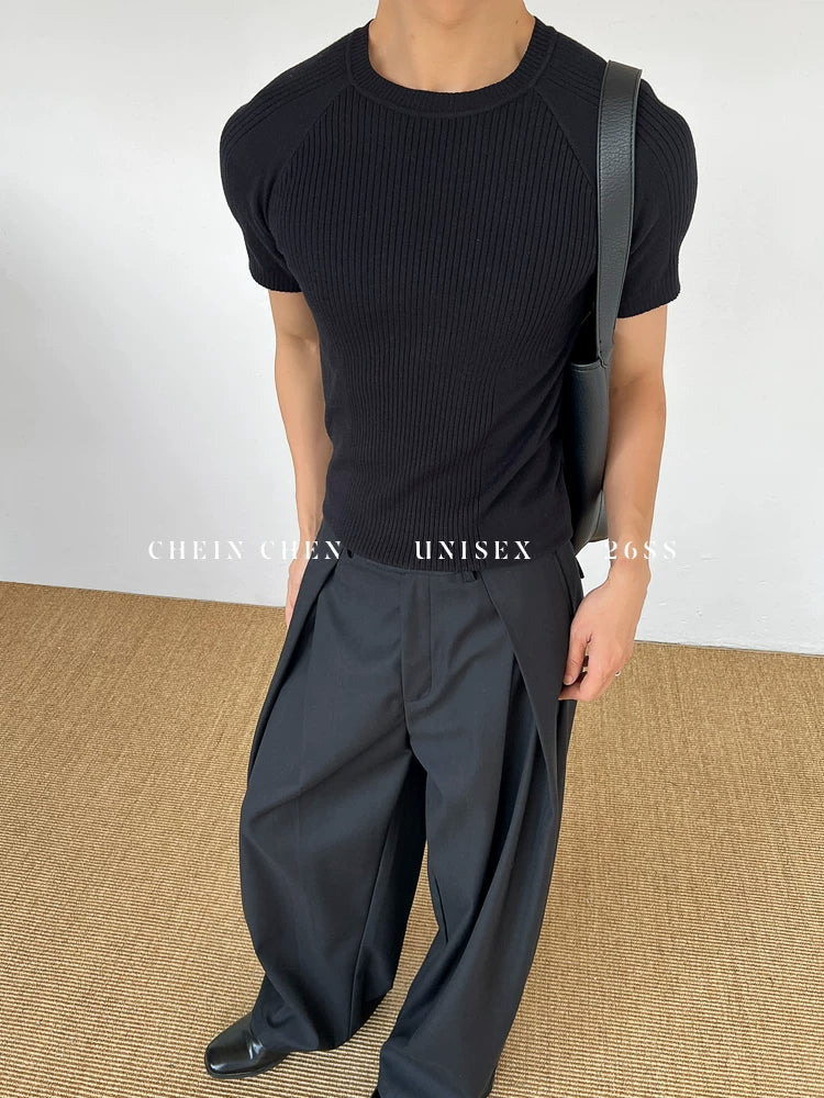 Chein Stretch Knitted Versatile Tee