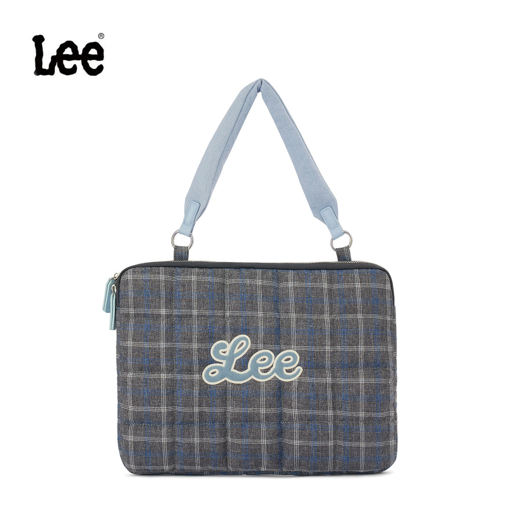 Lee Contrast Checked Tote Bag