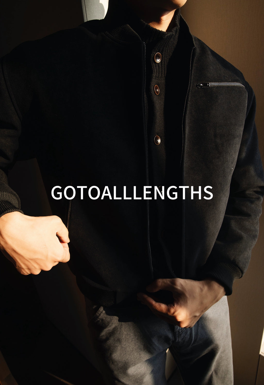 GTAL Casual High-luxury Imitation Suede Baseball Jersey