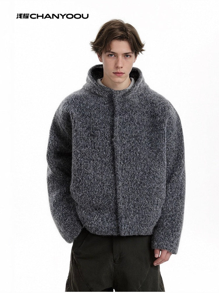 CHANYOOU Retro Woolen Hooded Cotton Clothes
