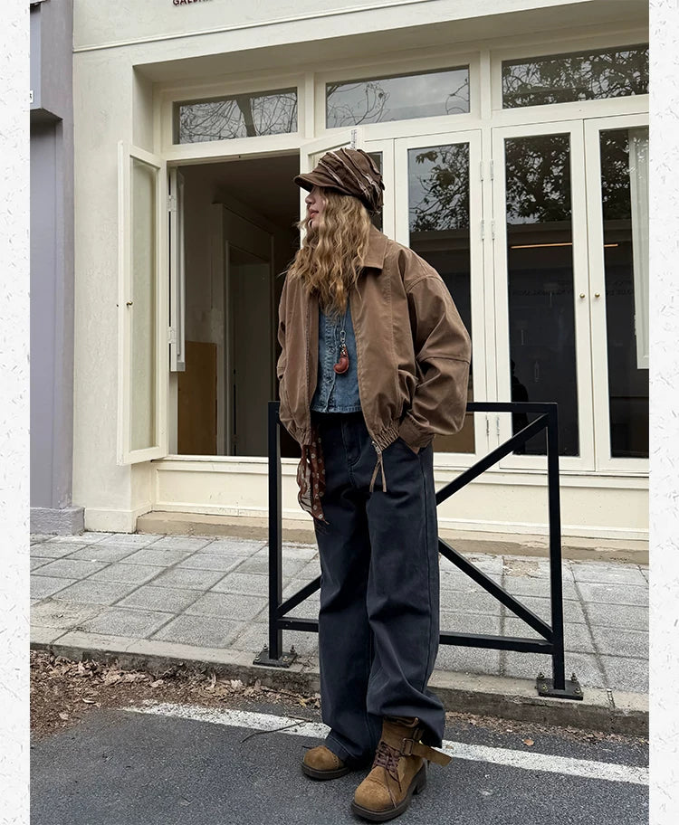 CCYE Suede Spliced Maillard Jacket