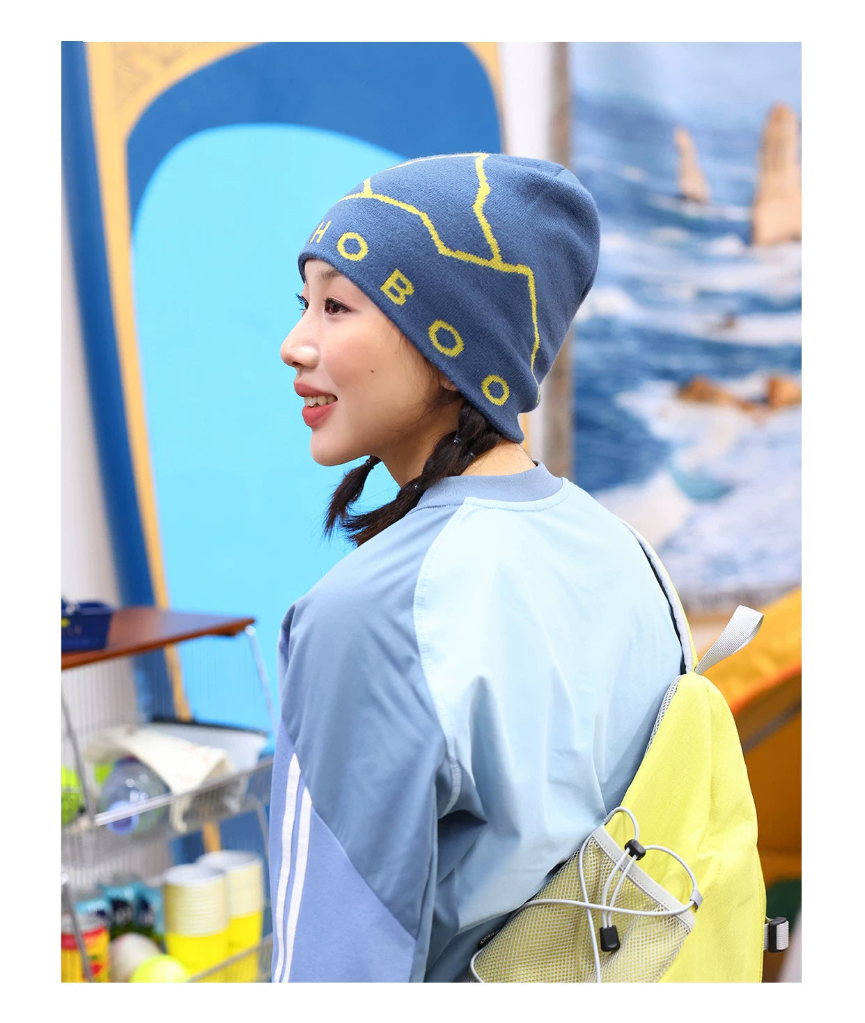 THE HOBOO Casual Outdoor Mountaineering Knitted Hat