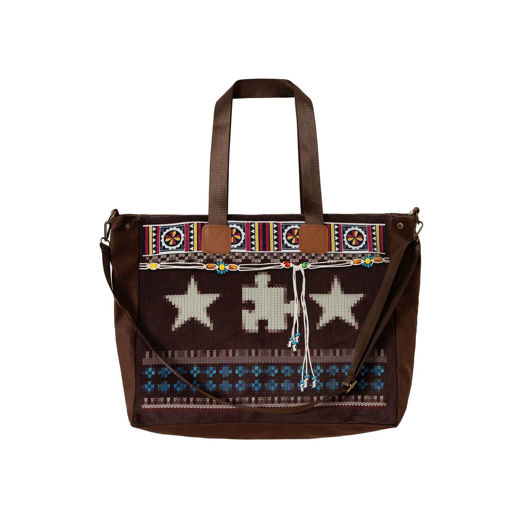 YADcrew Printing Wool Mechanism Crossbody Handbag