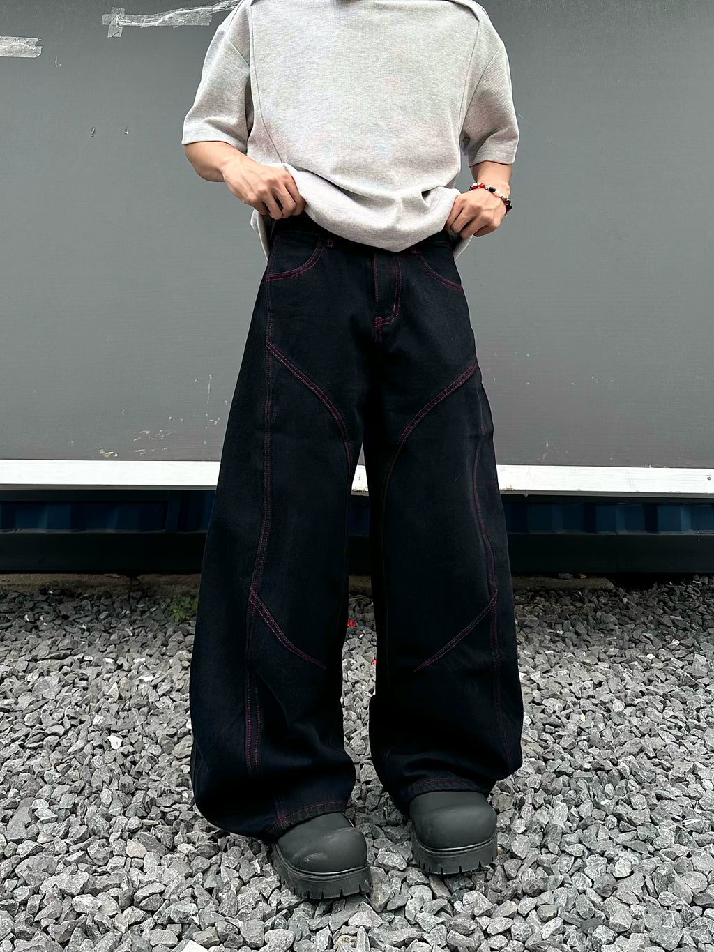 BF. BORFEND Scimitar Red Line Vintage Jeans