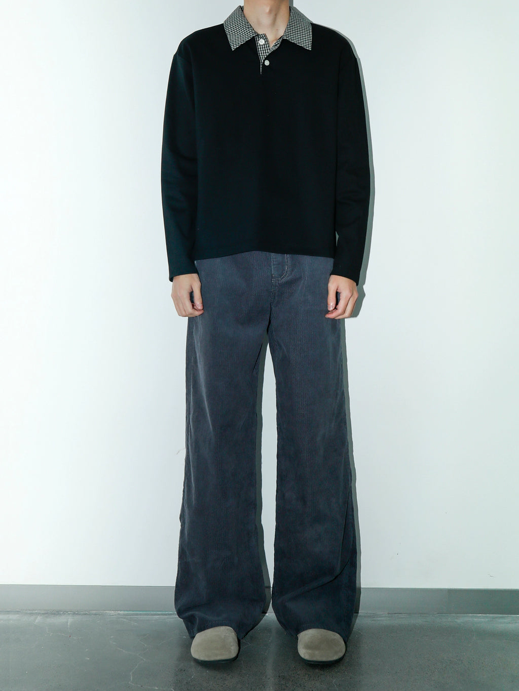 PLUS NO LOGO Corduroy Pants Loose Straight Pants