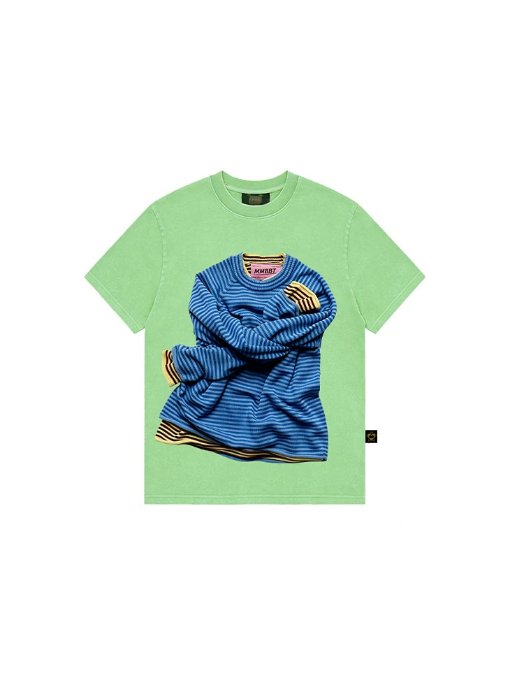 MMBBT Striped Old Crew Neck Short Tee